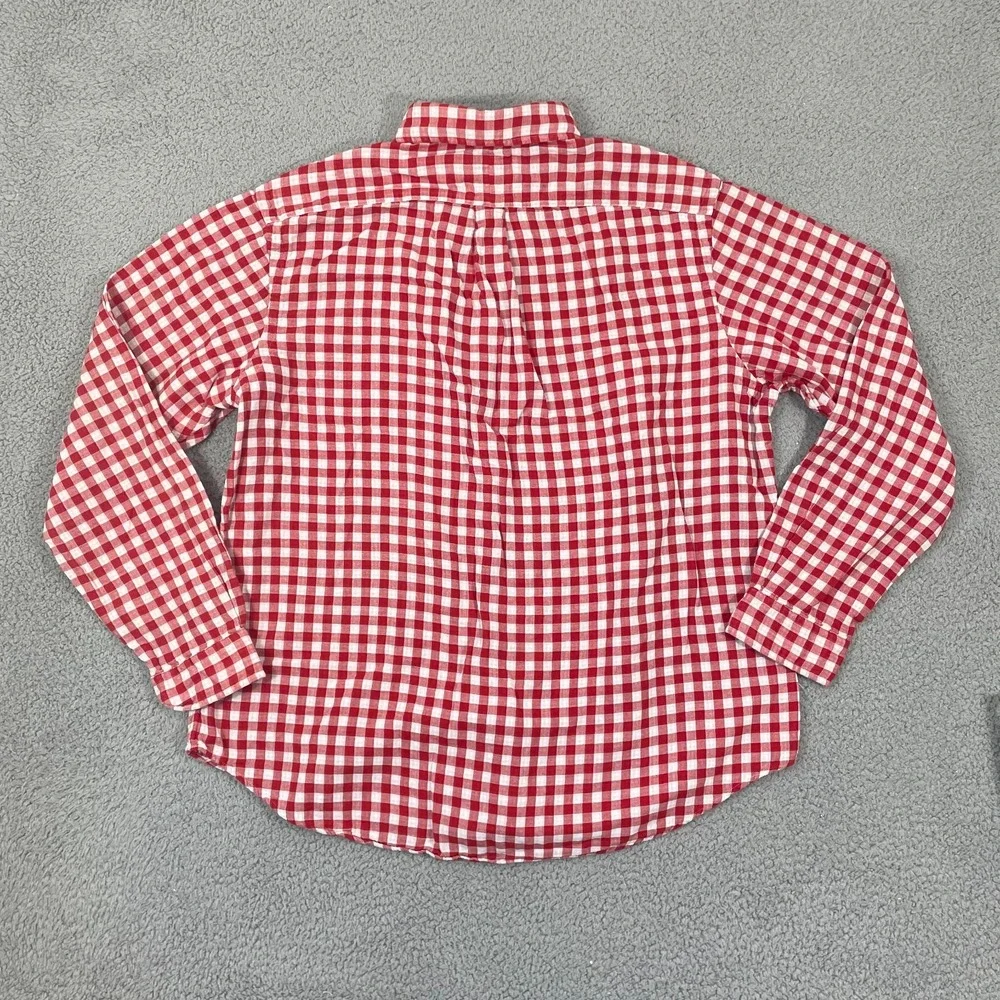 Polo Ralph Lauren Shirt 2XL Red Gingham Plaid Preppy Long Sleeve Button Front